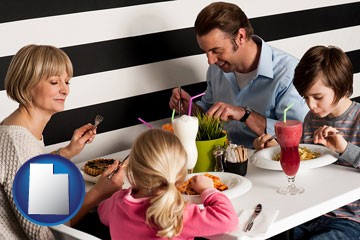 family restaurant with Utah icon